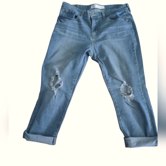 Levi Strauss Signature Mid Rose Boyfriend Jean Size 14/32 waist - Picture 4 of 6